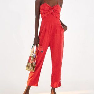 Farm Rio Cherry Red Jumpsuit